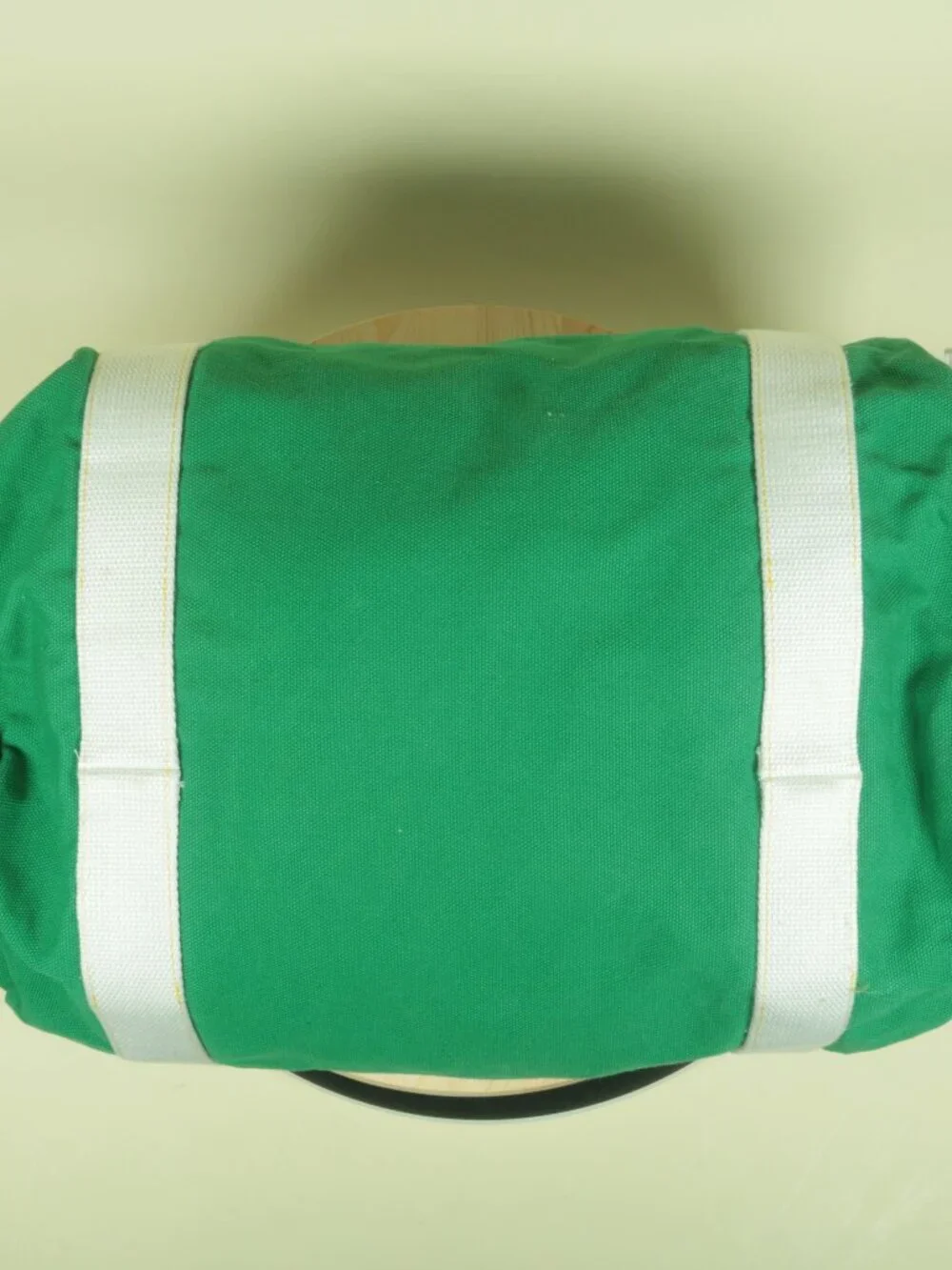 Hudson Sutler WHEELS UP Canvas Golf Tote Mens Kelly Green Duffel Bag Cotton